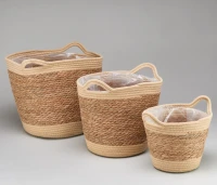 Корзина плетеная набор (рогоз)      